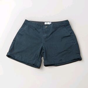 Old Navy Womens Size 6 Shorts Mid Rise Black Cotton Blend Chino Twill READ DESCR